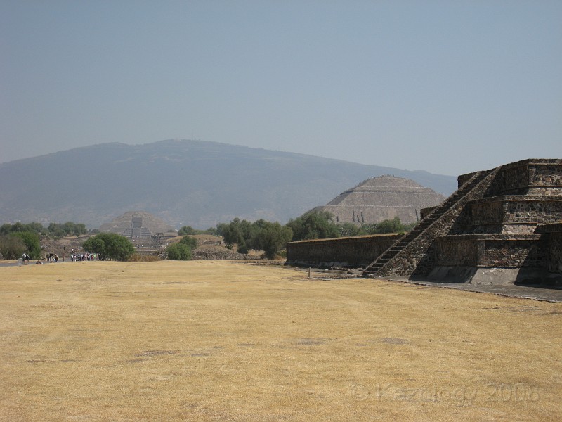 Mexico Pyramids - Mexico City 2009 0210.jpg - A trip to the Teotihuacan area of Mexico to visit the pyramids. A vast complex and a great climb to the top. This was followed by lunch in a cave, then a visit to the historical center of Mexico City. March 2009.